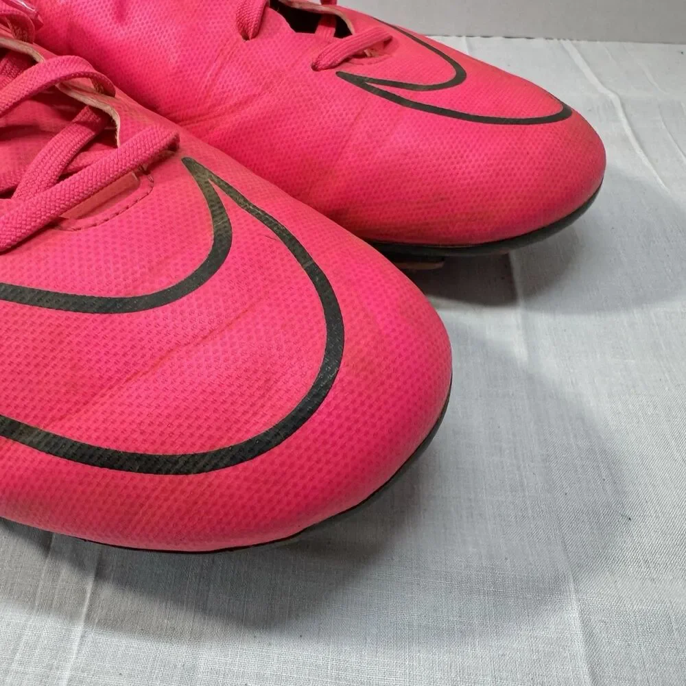 Nike Mercurial Victory 5 FG 651632-660 Soccer Shoes Hyper Pink Lace Up Men's 12